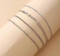 Chain Anklet Set – 4pcs