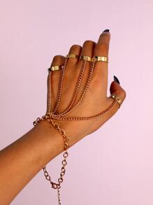 Chain Bracelet With Ring