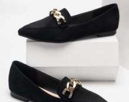 Chain Decor Loafer Mules