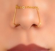 Chain Decor Nose Cuff