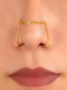 Chain Decor Nose Cuff