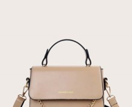 Chain Decor Satchel Bag