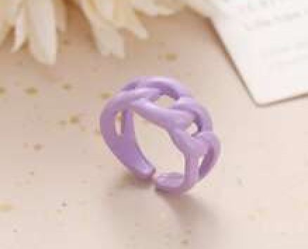 Chain Design Cuff Ring