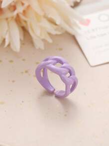 Chain Design Cuff Ring