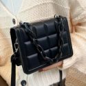 Chain Handle Satchel Bag