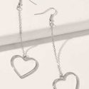 Chain Heart Drop Earrings