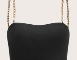 Chain Strap Crop Cami Top