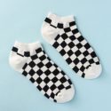 Checkered Ankle Socks