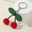 Cherry Charm Keychain