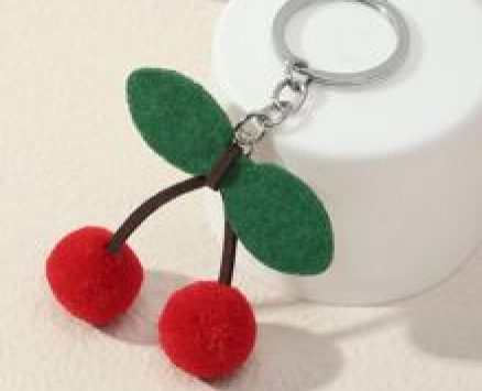 Cherry Charm Keychain