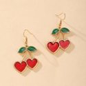 Cherry Decor Drop Earrings