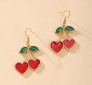 Cherry Decor Drop Earrings