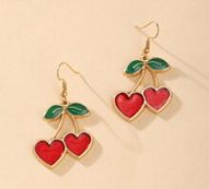 Cherry Decor Drop Earrings