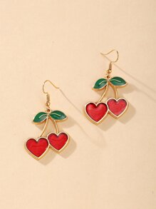 Cherry Decor Drop Earrings