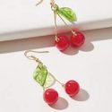 Cherry Drop Earrings