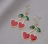Cherry Drop Earrings