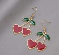 Cherry Drop Earrings