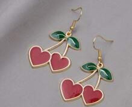 Cherry Drop Earrings