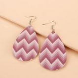 Chevron Graphic Drop Earrings