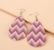 Chevron Graphic Drop Earrings