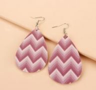 Chevron Graphic Drop Earrings
