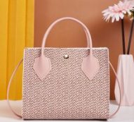 Chevron Pattern Snap Button Satchel Bag