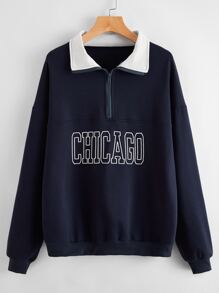 Chicago Graphic Half-Zip Sweatshirt