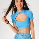 Choker Neck Crop Tee