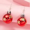 Christmas Ball Drop Earrings