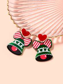 Christmas Bell Decor Drop Earrings