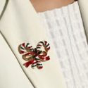 Christmas Cane Brooch