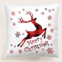 Christmas Deer Print Cushion Cover Without Filler