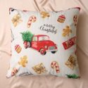 Christmas Print Cushion Cover Without Filler