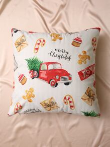 Christmas Print Cushion Cover Without Filler