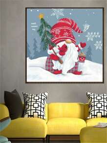 Christmas Print DIY Diamond Unframed Painting