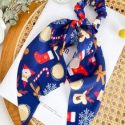 Christmas Print Scrunchie Scarf