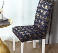 Christmas Snowflake Print Stretchy Chair Slipcover
