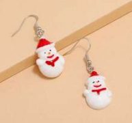 Christmas Snowman Decor Drop Earrings