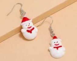 Christmas Snowman Decor Drop Earrings
