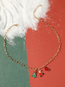 Christmas Tree Charm Chain Necklace