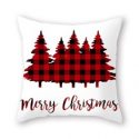 Christmas Tree Print Cushion Cover Without Filler