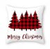 Christmas Tree Print Cushion Cover Without Filler