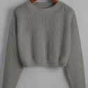 Chunky Knit Cropped Sweater