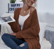 Chunky Knit Open-Front Cardigan