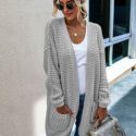 Chunky Knit Open-Front Cardigan