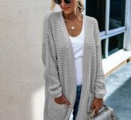Chunky Knit Open-Front Cardigan