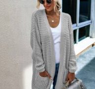Chunky Knit Open-Front Cardigan