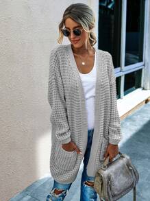 Chunky Knit Open-Front Cardigan