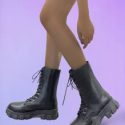 Chunky Sole Combat Boots