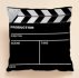 Clapper Board Print Cushion Cover Without Filler